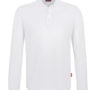 Langarm - Poloshirt - Weiß