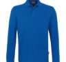 Langarm-Poloshirt - Blau