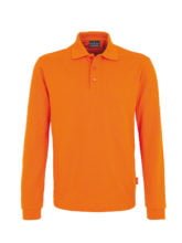 Langarm-Poloshirt - Orange