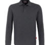 Langarm-Poloshirt - Grau