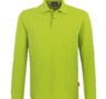 Langarm-Poloshirt - Hellgrün