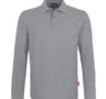 Langarm-Poloshirt - Grau
