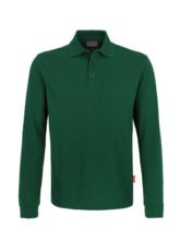 Langarm-Poloshirt - Grün