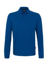 Langarm-Poloshirt - Blau