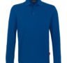 Langarm-Poloshirt - Blau