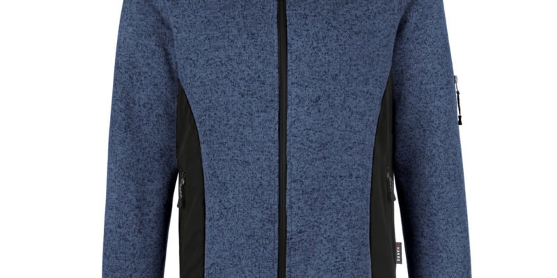 Fleece - Reißverschluss - Blau