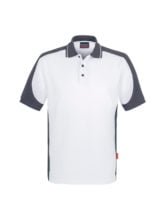 zweifarbige Polo T-shirt - Weiß - Grau