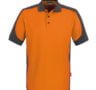 zweifarbige Polo T-shirt - Orange - Grau