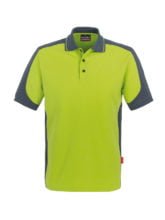zweifarbige Polo T-shirt - Grün - Grau