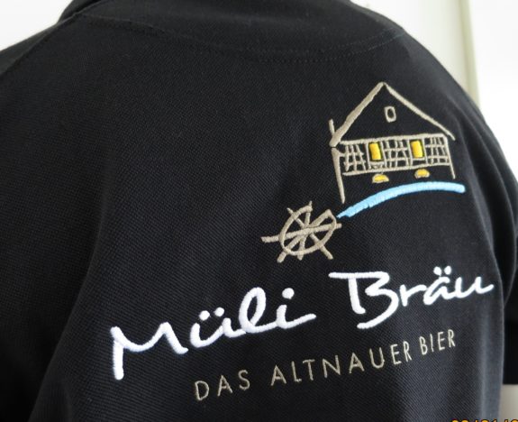 Schwarzes T-Shirt für Müli Bräu